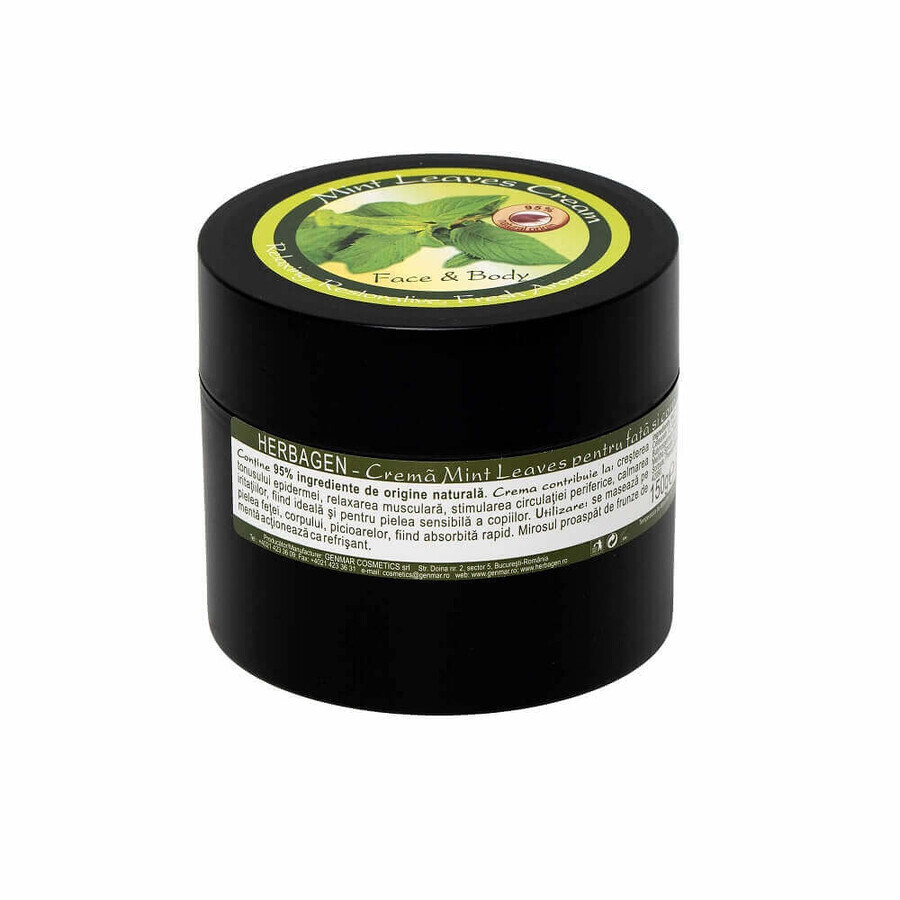 Mint Leaves face and body cream, 150 ml, Herbagen