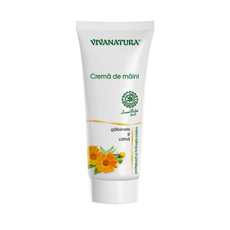 Crema de manos con caléndula y espino amarillo, 75 ml, Vivanatura