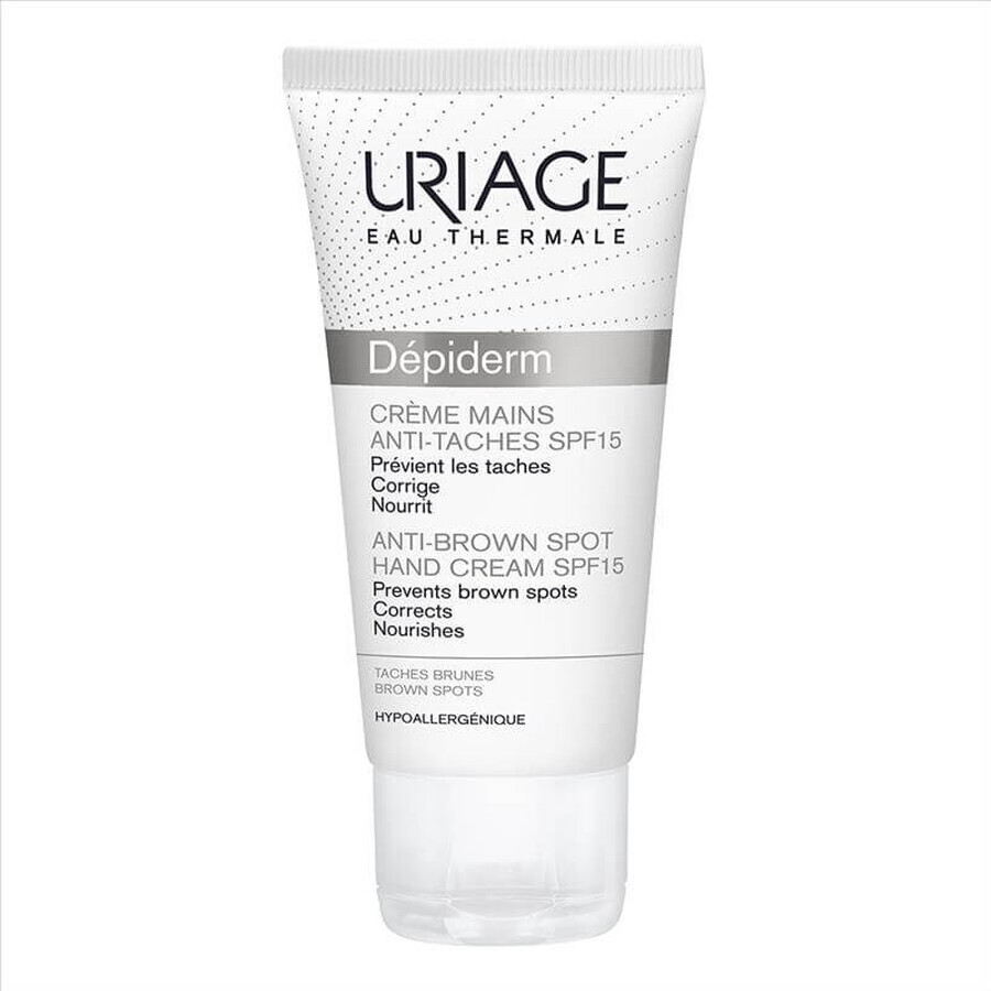 Uriage Depiderm - Crema Mani Anti-Macchie SPF15, 50ml