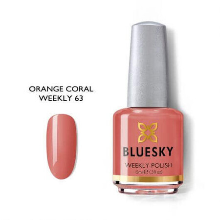 Lac de unghii Bluesky Orange Coral 15ml