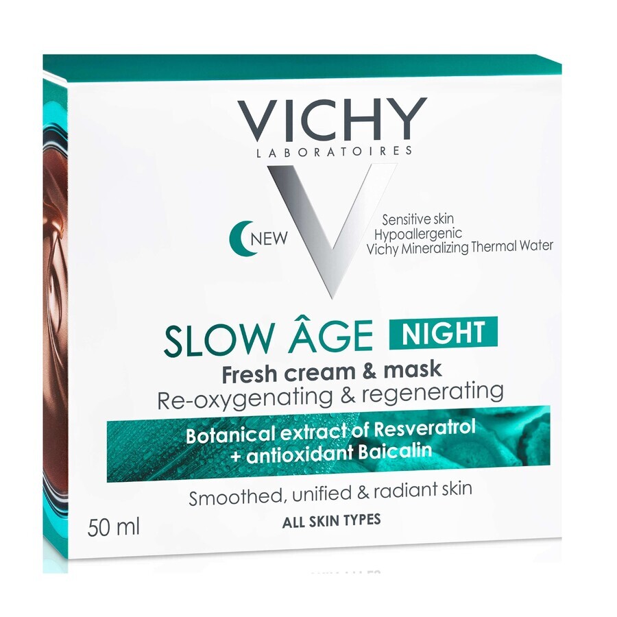 Vichy Slow Age - Crema Viso Notte Trattamento Anti Età, 50ml