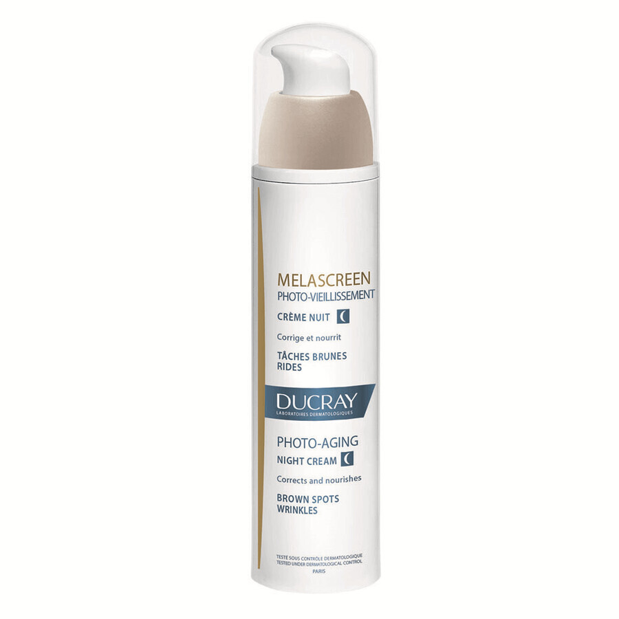 Ducray Melascreen - Crema Notte Foto-Invecchiamento, 50ml