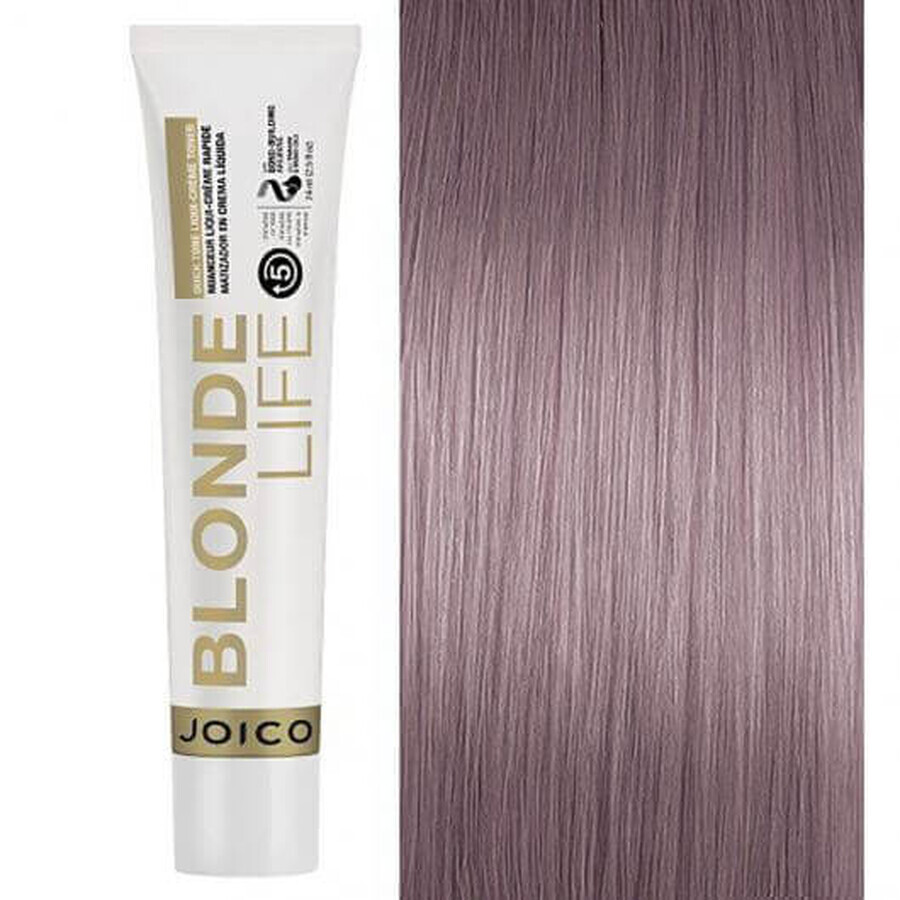 Vopsea de par demipermanenta Joico Blonde Life Quick tone LiquiCreme Violet 74g