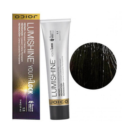 Tintura permanente per capelli Joico LumiShine YouthLock Crème 3NNA 74ml