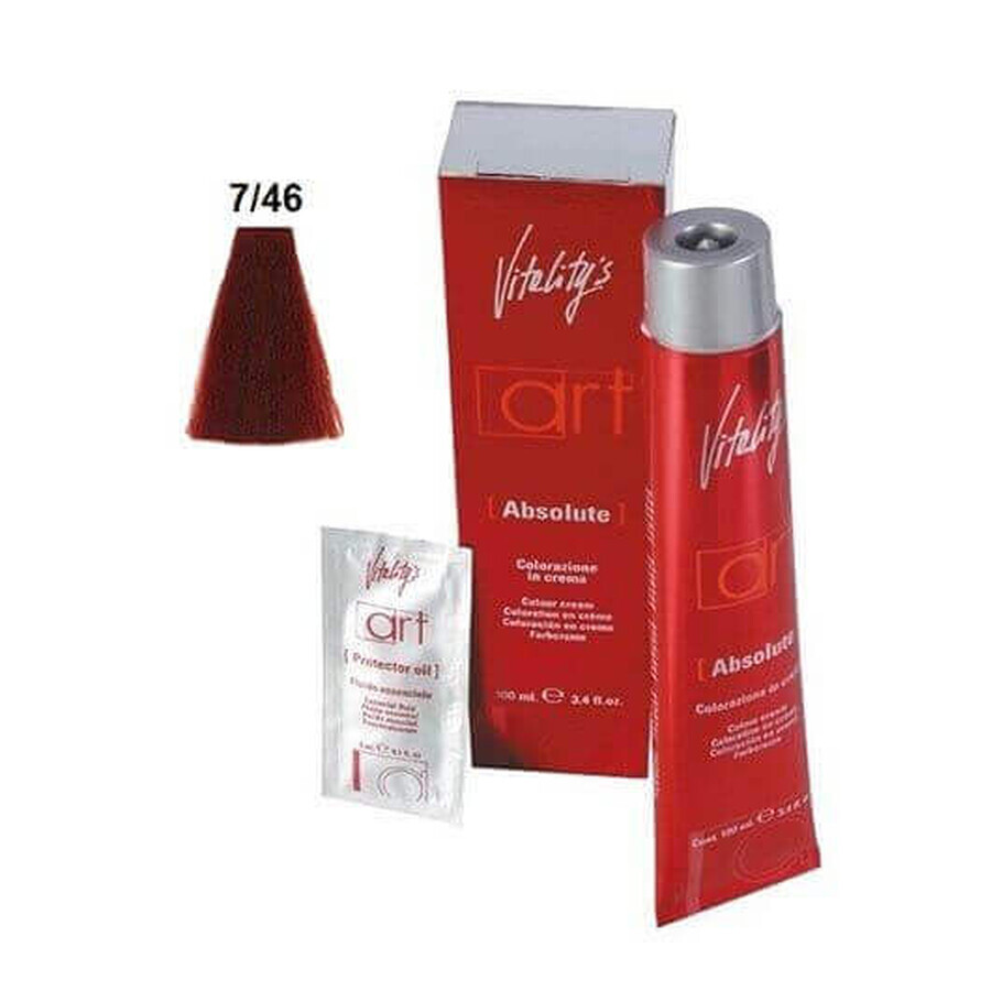 Vitality's Art Absolute permanente haarverf met ammoniak 7.46 100ml