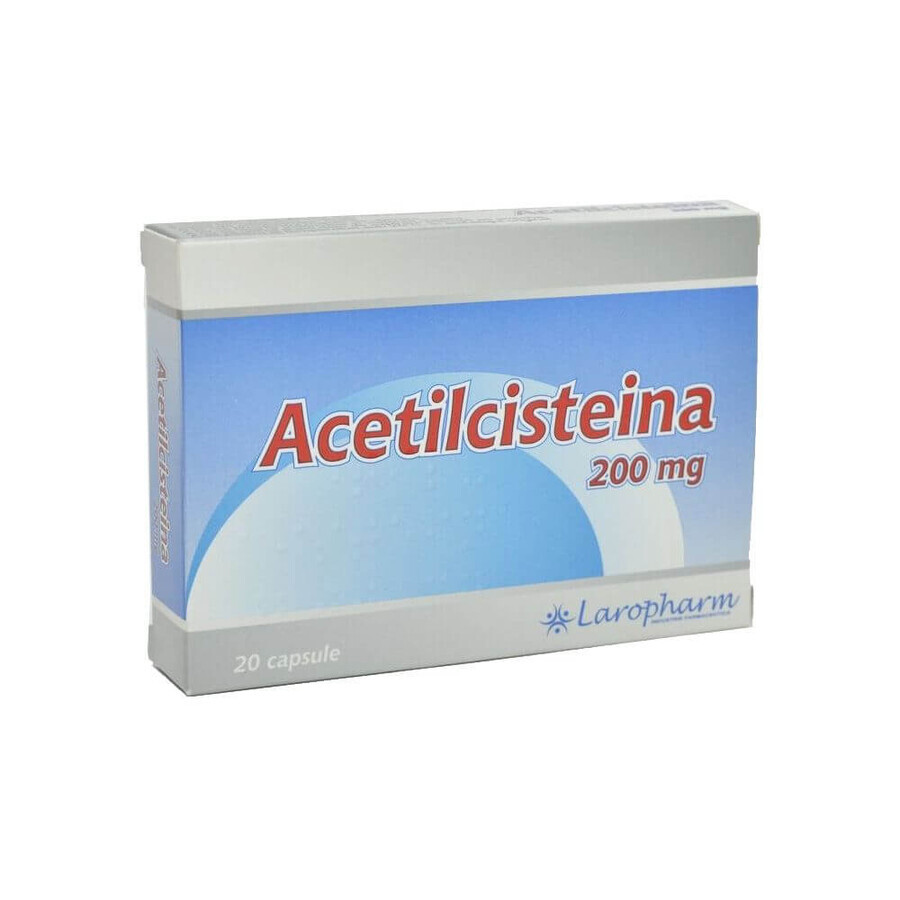 Acetylcysteine 200mg x 20 caps., Laropharm