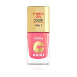 DELIA Nail Polish Hybrid Coral no. 016 pink sherbet x 11ml