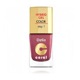 DELIA Nail Polish Hybrid Coral no. 018 brick x 11ml