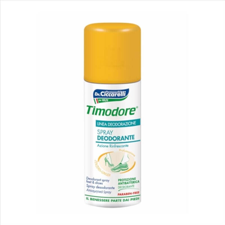 Timodore Spray Deodorante Piedi E Calzature Allo Zenzero 150 ml