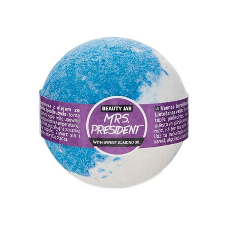 Sfera da bagno con olio di mandorle dolci, Mrs. President x 150g, Beauty Jar