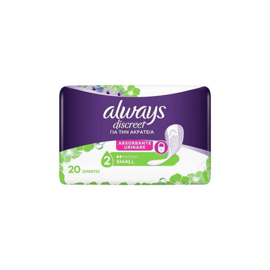 Always Discreet Pads Small, 20 pcs