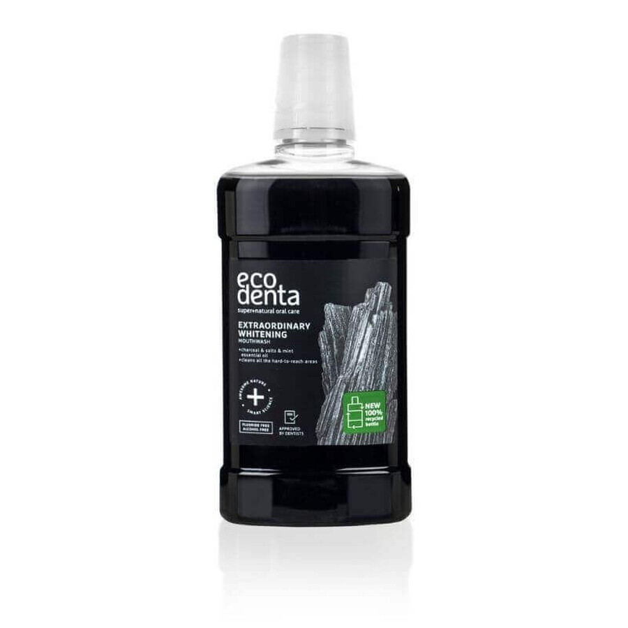 Collutorio al carbone con effetto extra sbiancante x 500ml, Ecodenta