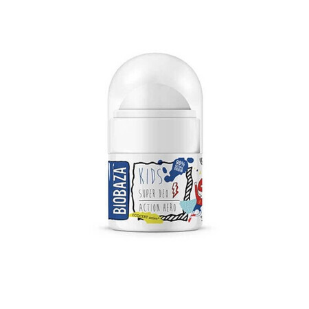 Natural Deodorant for Kids Action Hero x 30ml, Biobaza