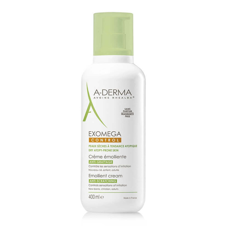 A-Derma Exomega Control - Crema Emolliente, 400ml