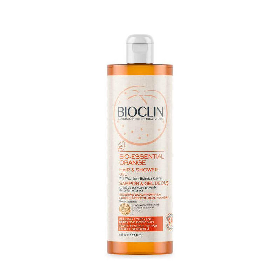 BIOCLIN BIO-ORANGE Champú y Gel de Ducha, 400 ml ES