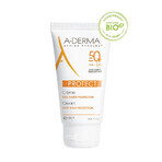 A-DERMA Protect - Crema Solare Viso Senza Profumo SPF50+, 40 ml