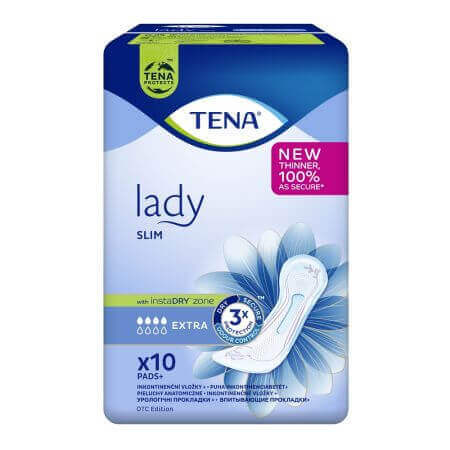 Assorbenti per donna Lady Slim, Extra, 10 pezzi, Tena