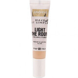 Base trucco Light The Room 02, 14 ml, Golden Galaxy, Andreia Makeup