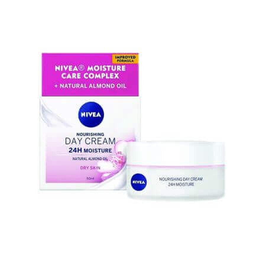 Crema nutritiva de día para pieles secas y sensibles, 50 ml, Nivea