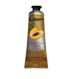 Crema mani e unghie con olio di papaya, 40 ml, Lilien Luxury