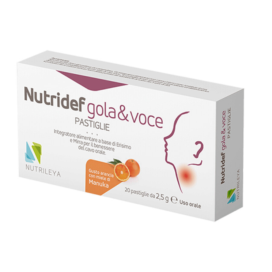 NutriDef Gola&Voce Nutrileya 20 Pastiglie