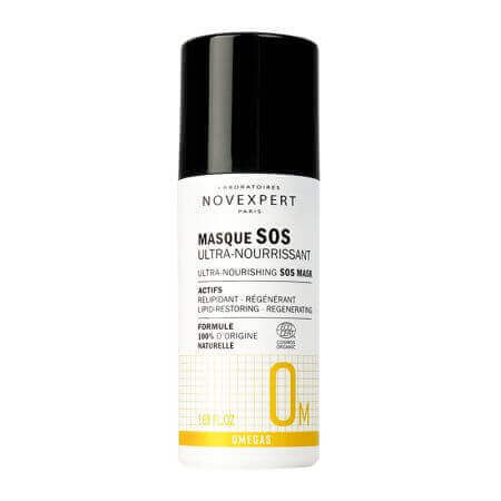 Maschera SOS ultra nutriente con 5 acidi grassi Omega, 50 ml, Novexpert