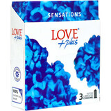 Preservativi Sensations, 3 pezzi, Love Plus