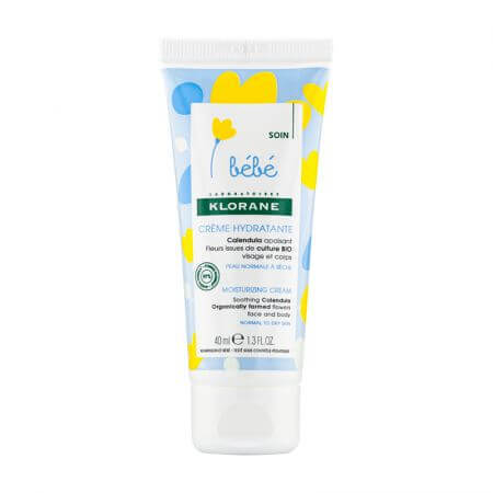 Crema idratante viso e corpo, 40 ml, Klorane Bebe