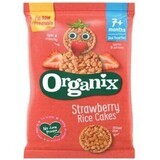 Organic rice rounds with strawberries, + 7 months, 40 g, Organix