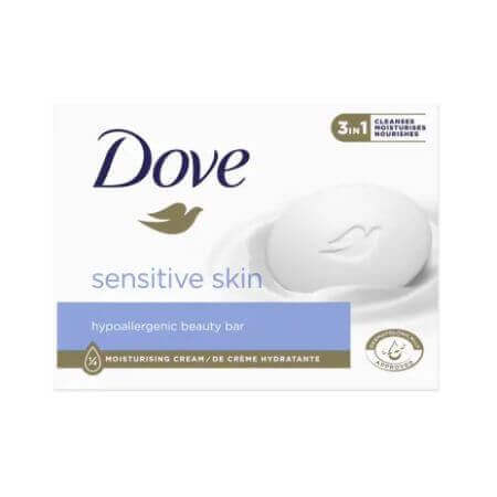 Jabón Crema Sensible, 90 g, Dove