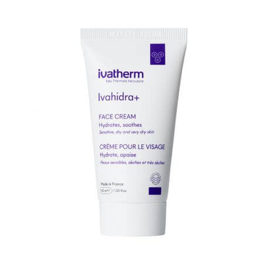 Ivahidra+ moisturizing face cream, 40 ml, Ivatherm