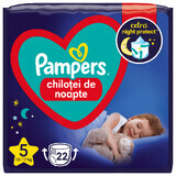 Pannolini da notte Stop&Protect, n. 5, 12-17 kg, 22 pz, Pampers