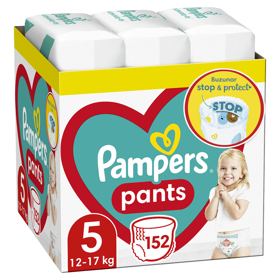 Luiers Stop&amp;Protect XXL Box, Nr.5, 12-17 kg, 152 stuks, Pampers