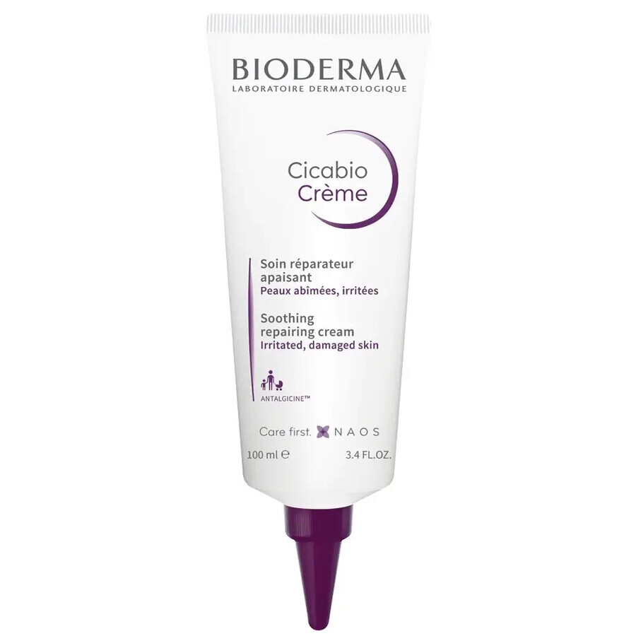 Cicabio Crema Lenitiva e Ristrutturante, 100 ml, Bioderma