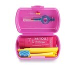 Curaprox Be You Travel Set Rosa Spazzolino + Dentifricio + 2 Scovolini