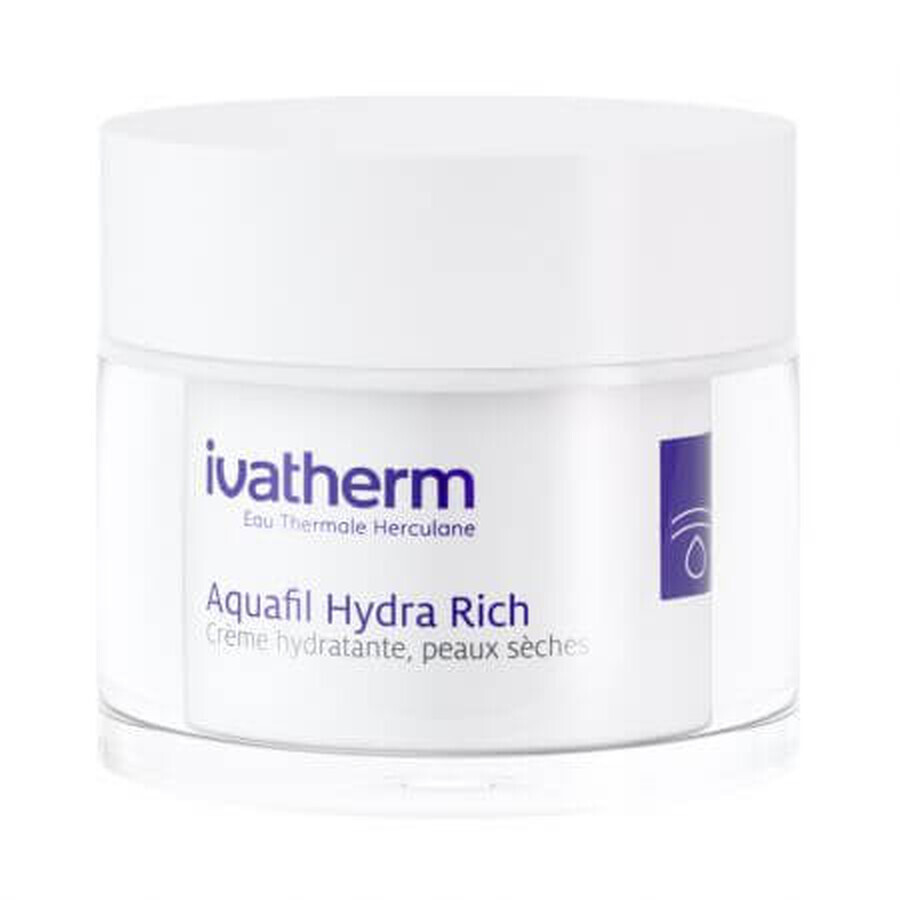 Crema idratante per pelli secche Aquafil Hydra Rich, 50 ml, Ivatherm