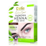 Henné colorante in polvere per sopracciglia, 4.0 Brown, 4 g, Delia