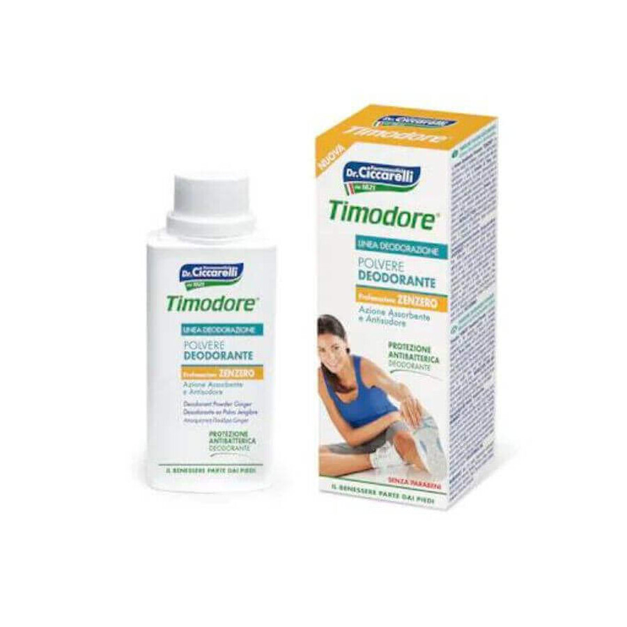 Timodore Deodorazione - Polvere Deodorante Zenzero, 75g