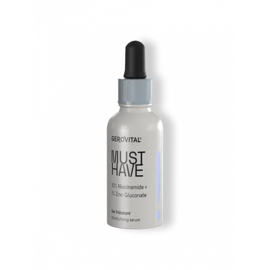 Siero Idratante con 10% Niacinamide, Gerovital Must Have, 30 ml, Farmec