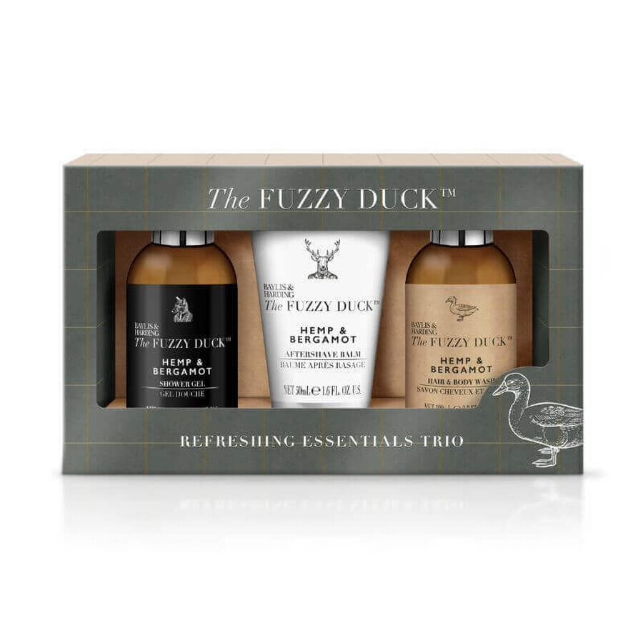 BH FDHB22SML3PC Set di 3 uomini: balsamo viso 50 ml/gel doccia corpo&capelli 100 ml/gel doccia 100 ml