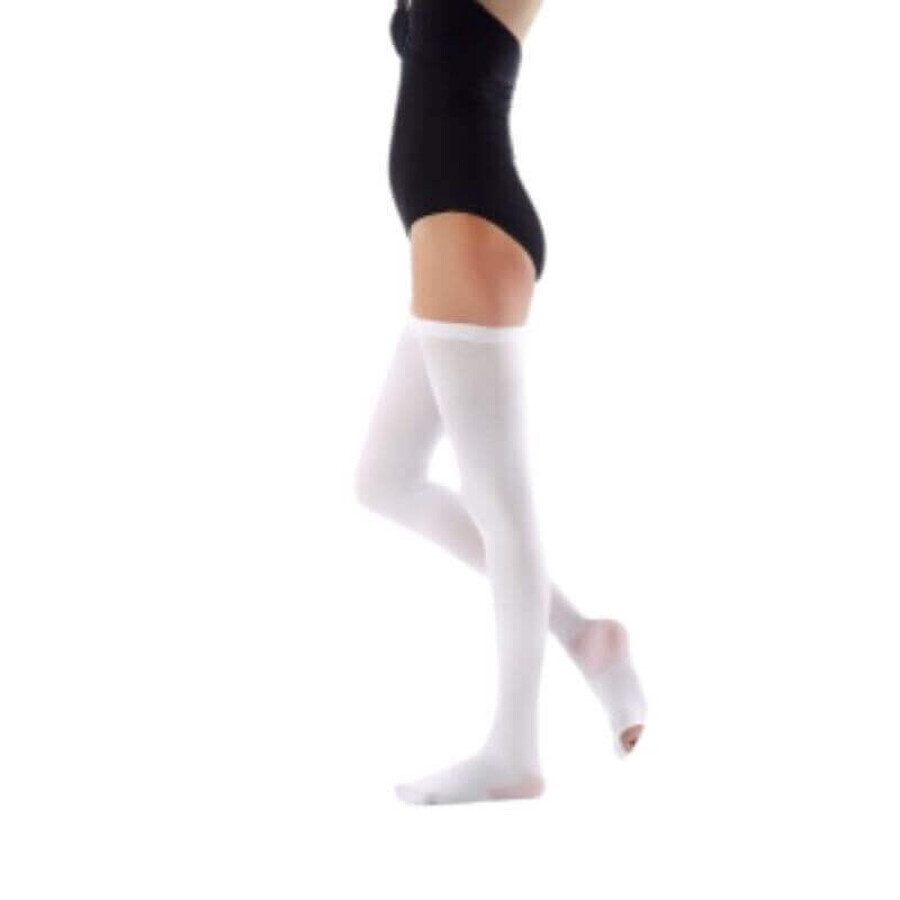 Anti-embolism stockings Rayat AG white up to the thigh size 5