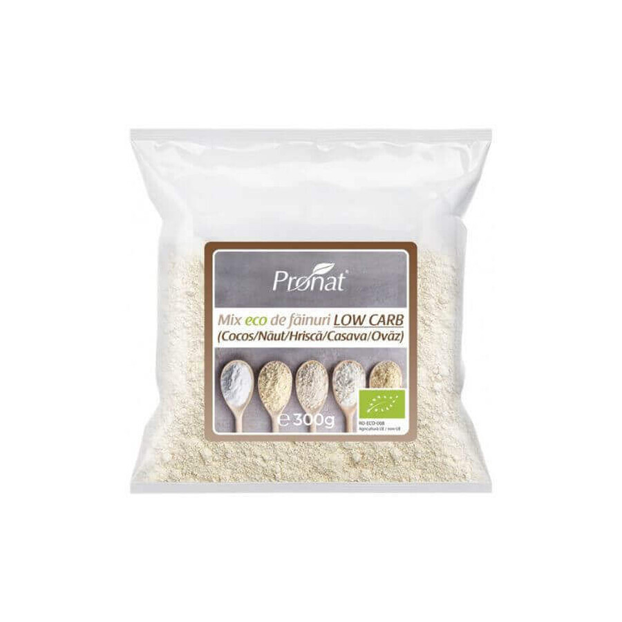 Farina Low Carb (cocco, ceci, manioca, grano saraceno, avena) x 300gr, Pronat