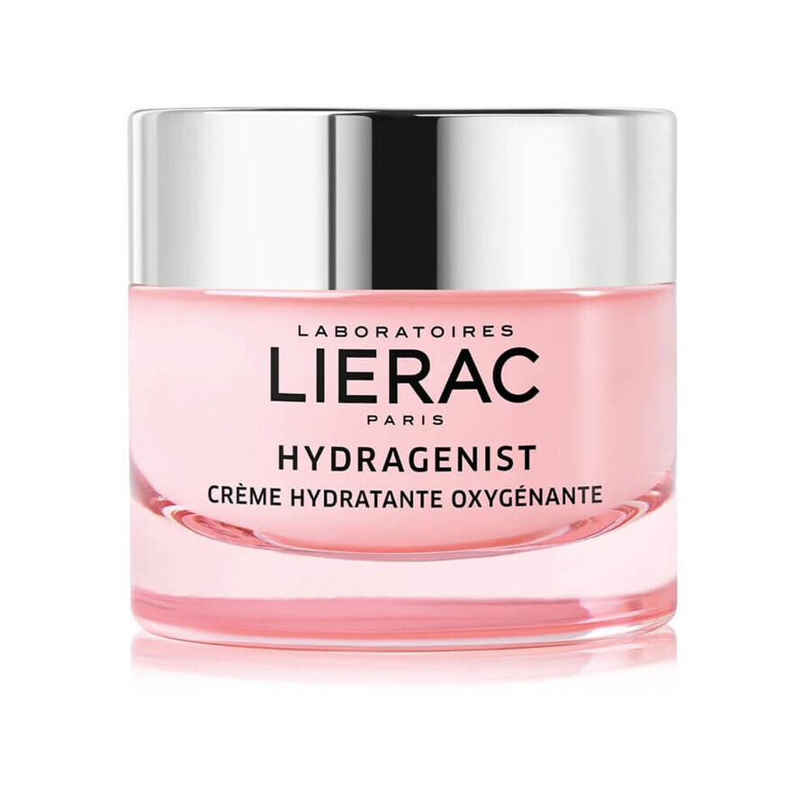 Lierac Hydragenist - Crema Viso Ossigenante Idratante per Pelle Secca, 50ml