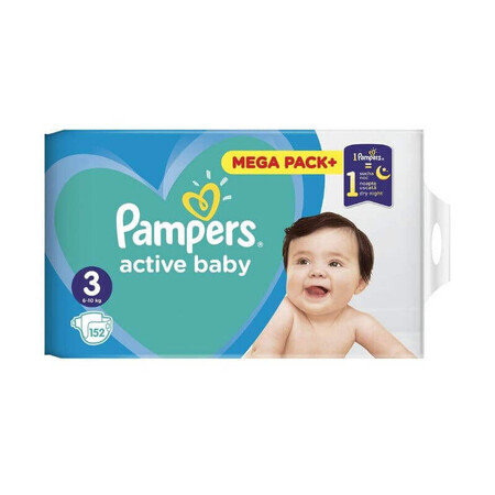 Pampers Active Baby 3 Midi luiers 6-10 kg 152 stuks