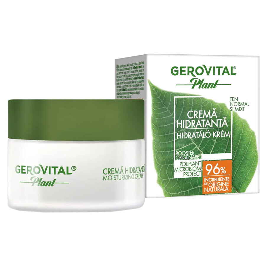 Crema Idratante Microbiom Protect, Gerovital Plant, 50 ml, Farmec
