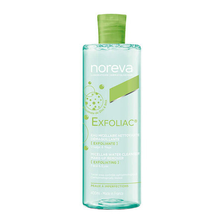 Noreva Exfoliac Apa micelara purifianta, 400 ml 