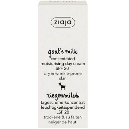 Moisturizing cream SPF 20 with goat milk, 50 ml, Ziaja