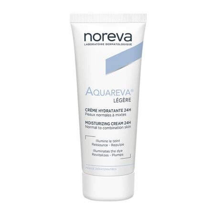 Crema idratante Aquareva Light Texture 24H, 40 ml, Noreva