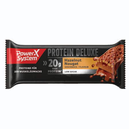 Barretta proteica con nocciole e noci Protein Deluxe, 55g, Power System