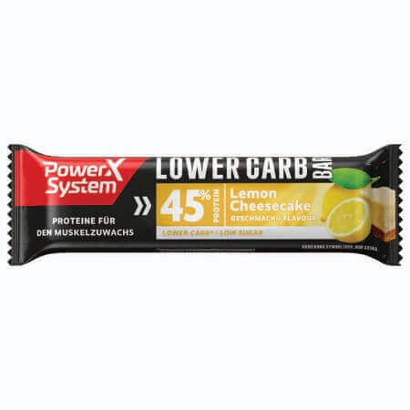 Lemon&amp;chessecake protein bar Lower carb, 40g, Power system